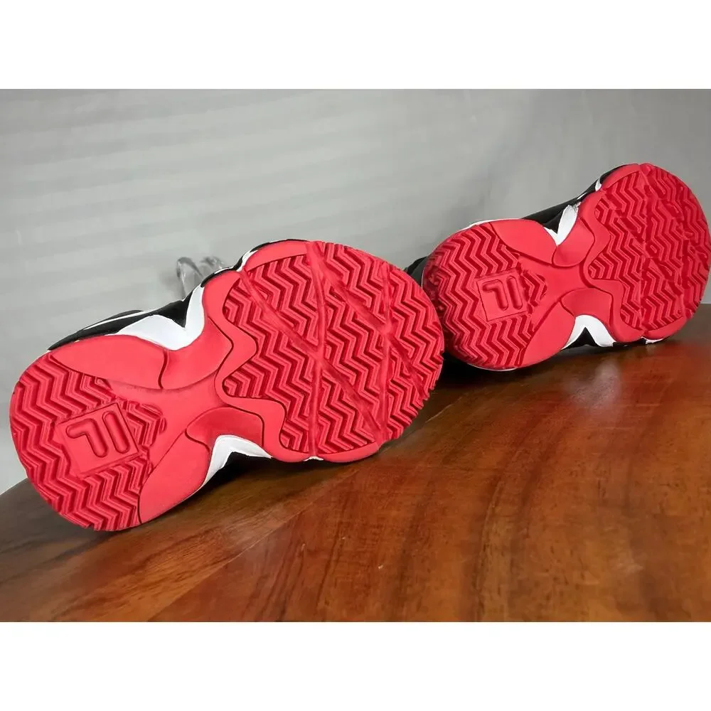 NWT Fila MB Infant Basketball Shoes Black Red Size 4 MSRP $50